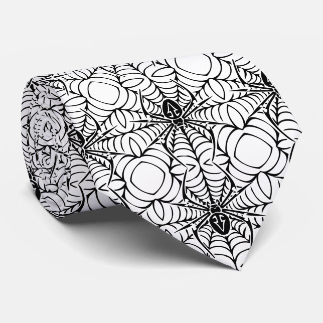 Cravate Araignée et Web (Roulé)