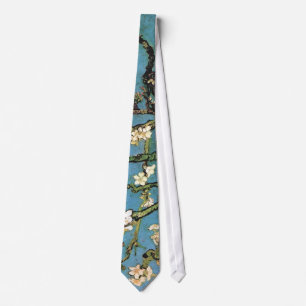 Cravate Arbre d'amande fleurissant Van Gogh Art