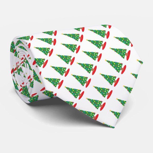 Cravate Arbre de Noël (Roulé)