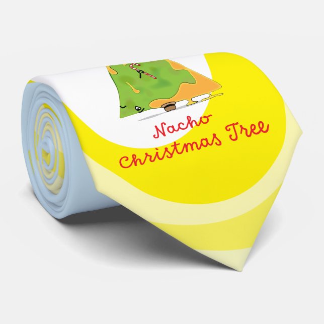 Cravate Arbre de Noël Nacho (Roulé)