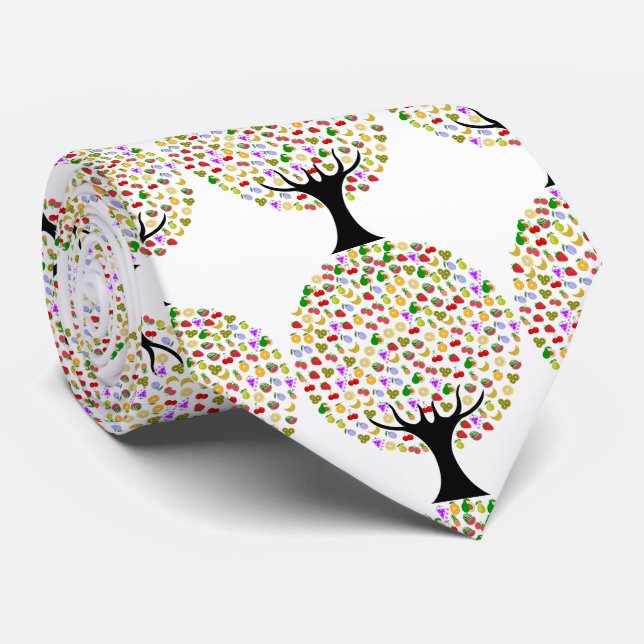 Cravate Arbre multifruit Thunder_Cove (Roulé)