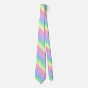 Cravate Arc-en-ciel Pastel Stripe