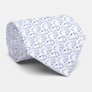 Cravate Architectes Minuscules Outils De Rédaction Bleu B