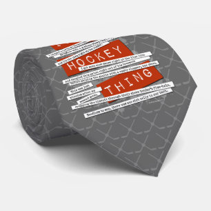 Cravate Argot d'hockey