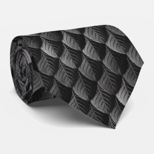Cravate Armoiries en cuir Dragon Scale Noir