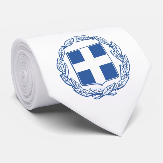 Cravate Armoiries grecques (Roulé)