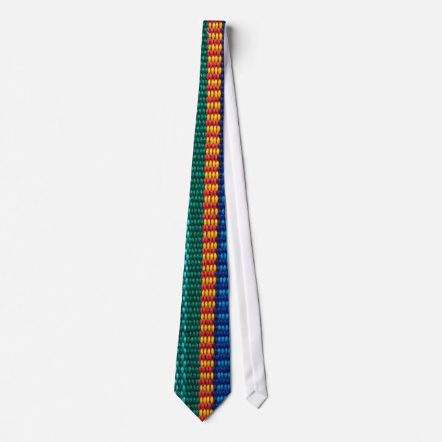 Cravate Armure traditionnelle de tissu du Guatemala (Devant)