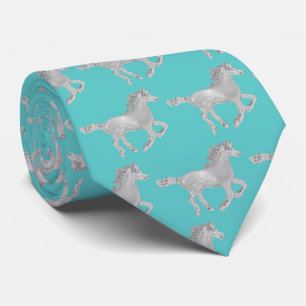 Cravate Arrière - plan Chrome Horse Aqua