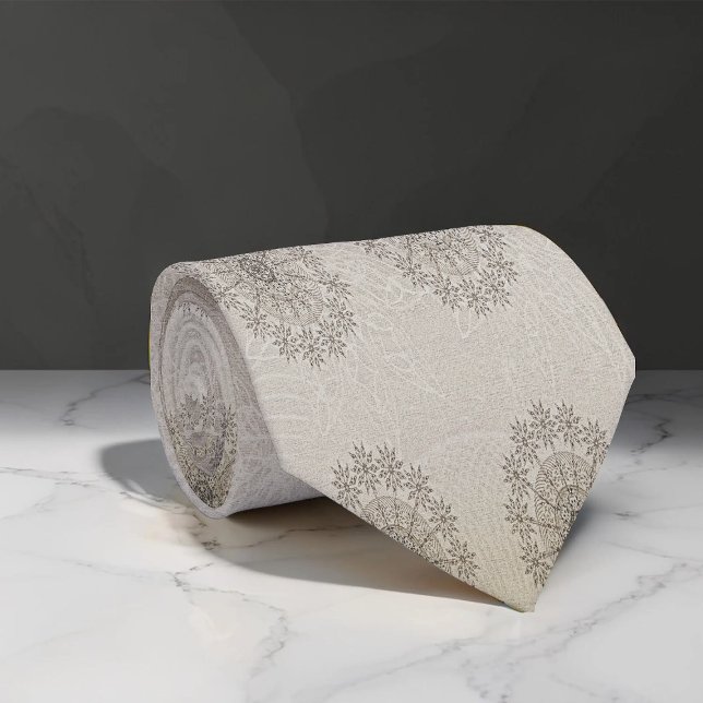 Cravate Art à motifs floraux de plage de sable (Créateur téléchargé)