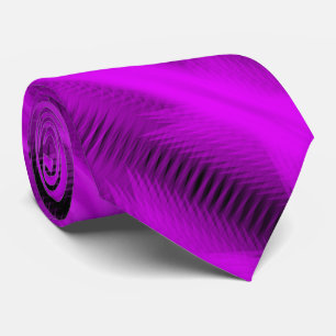 Cravate Art abstrait diagonal futuriste fuchsia