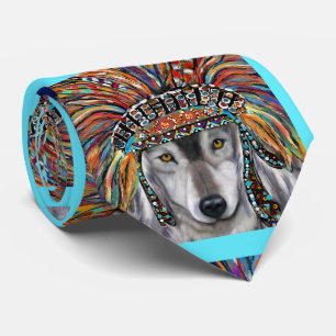 Cravate Art du Loup Gris