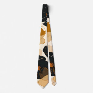 Cravate Art Floral Moderne Impression