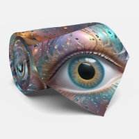 Art Fractal Blue Eyeball,