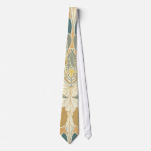 Cravate Art nouveau audacieux design de la flore