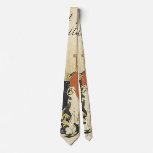 Cravate Art nouveau victorien antique, Jeune fille avec de