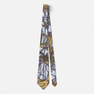 Cravate Art numérique, style Art nouveau