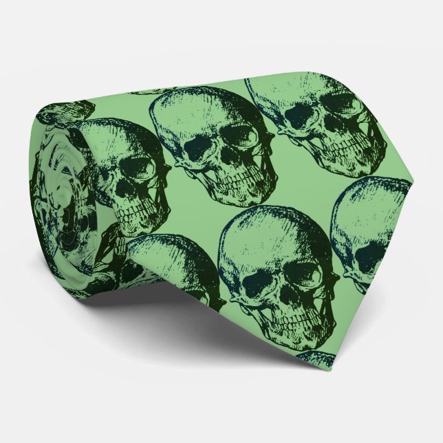 Cravate Art Pop Skull (Roulé)