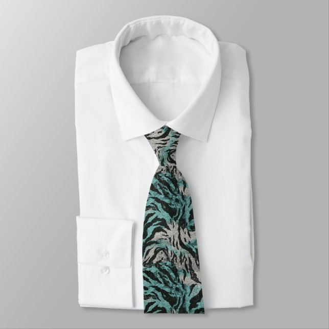 Cravate Artistic Dads Day Gifts Tiger (Attaché)