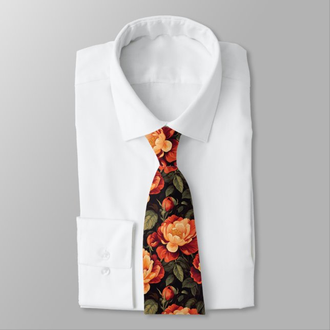 Cravate Artistic Dads Fathers Day Gifts Rose Flower (Attaché)