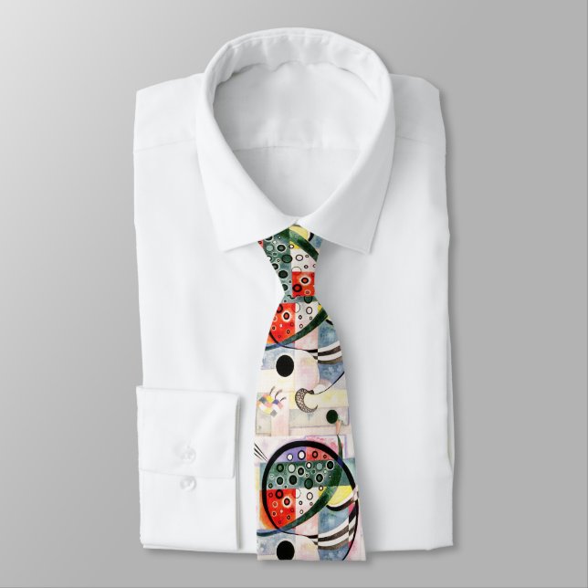 Cravate Artistic "Fixed"  -  Wassily Kandinsky Modern Art  (Attaché)