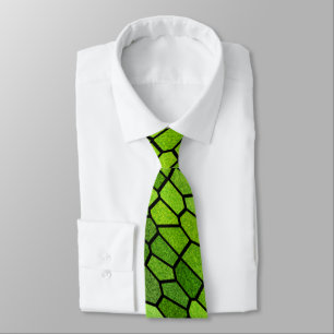 Cravate Aspect verre taillé vert