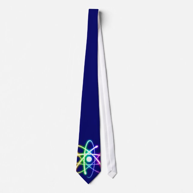 Cravate Atome (lueur) | Bleu profond (Devant)