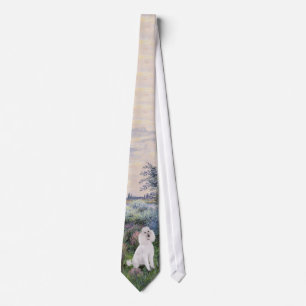 Cravate Au bord de la Seine (Monet) - Poodle standard (W)
