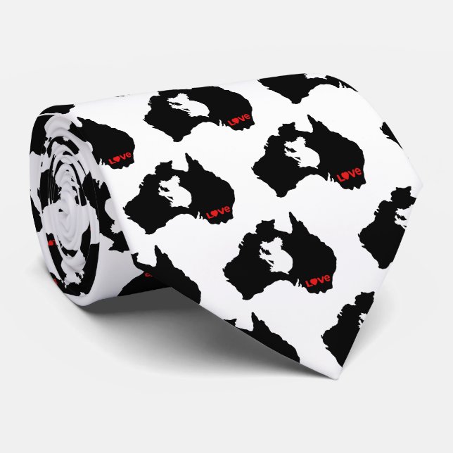 Cravate Aussie Love Koala Black (Roulé)