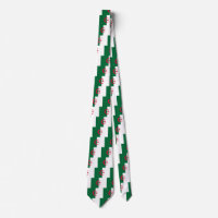 Cravate avec Drapeau d'Algérie