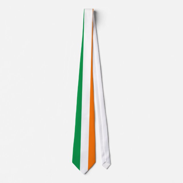 Cravate avec drapeau de l'Irlande (Devant)