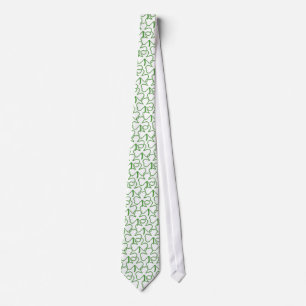 Cravate avec motif shamrock