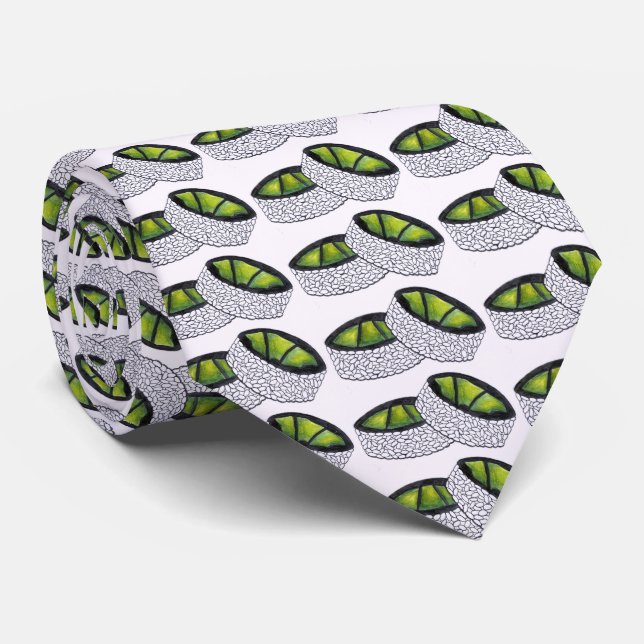 Cravate Avocado Roll Japonais Alimentation Sushi Lover Cra (Roulé)