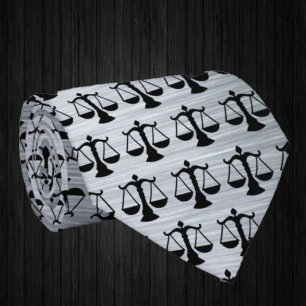 Cravate Avocat Écaille d'Argent de la Justice