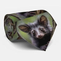 "Aye-aye aux yeux écarquillés dans un arbre"