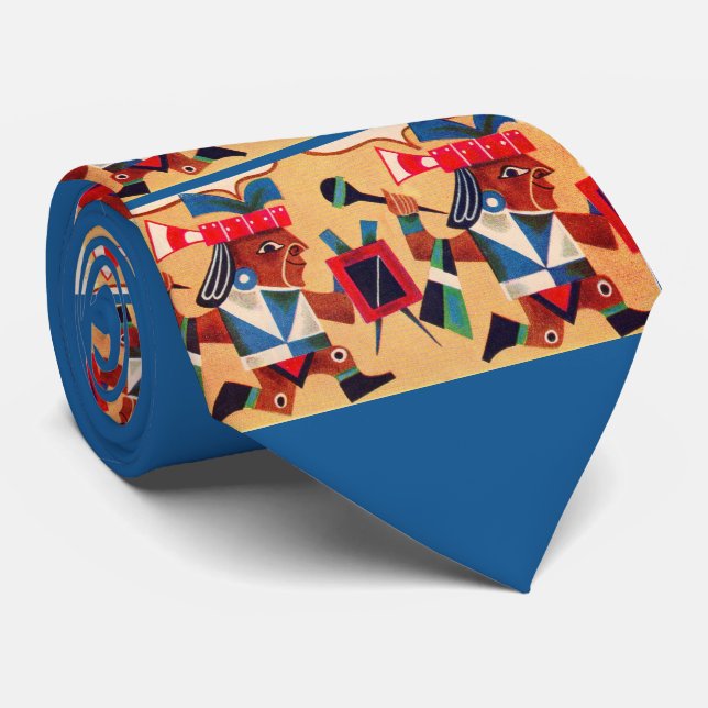 Cravate Aztec Aztecs (Roulé)