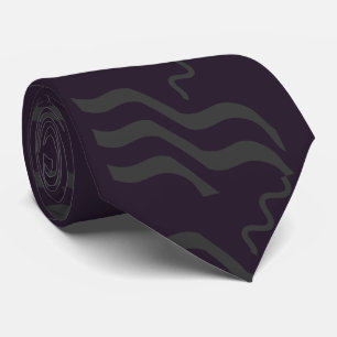 Cravate Aztec Twist Purple Grey