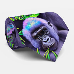 Cravate Baby Gorilla Motif