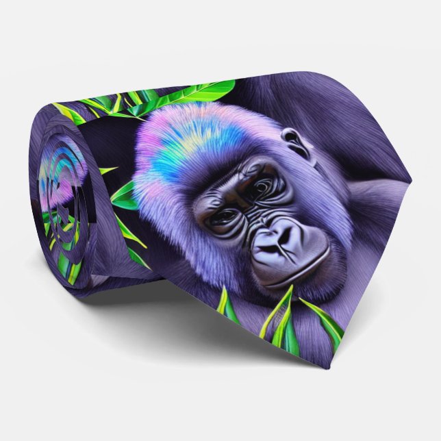 Cravate Baby Gorilla Motif (Roulé)