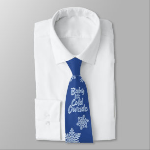 Cravate Baby It's Cold Outside Rich Blue Frozen Christmas