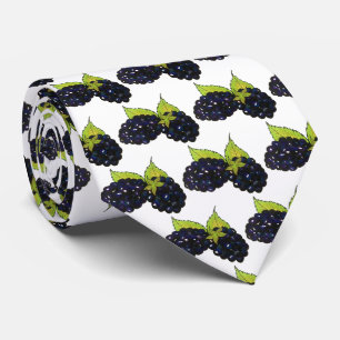 Cravate Baies-mûres d'été Blackberry Berry Berries