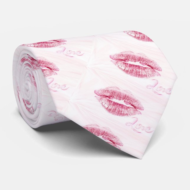 Cravate Baiser et aimer (Roulé)