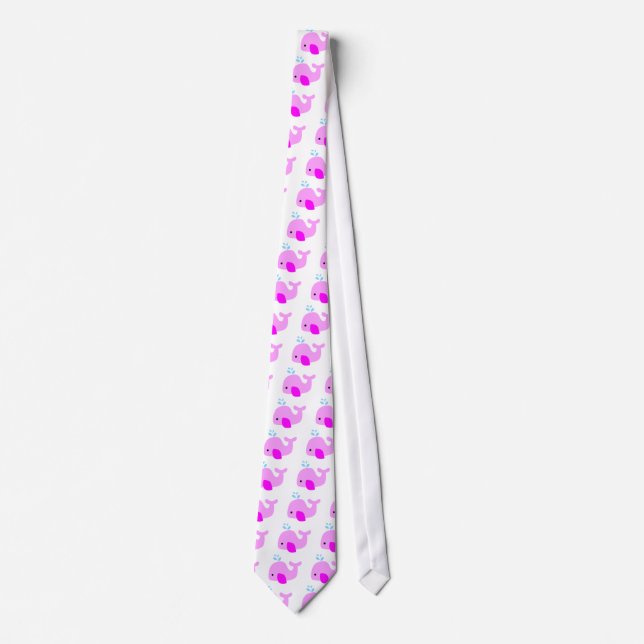 Cravate Baleine rose (Devant)