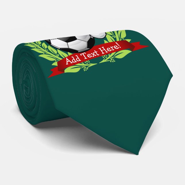 Cravate Ballon de football portant Noël de casquette de (Roulé)