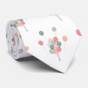 Cravate Ballons colorés Pastel Party