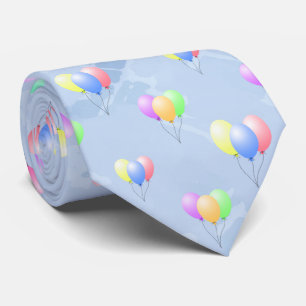 Cravate Ballons de fête bleu