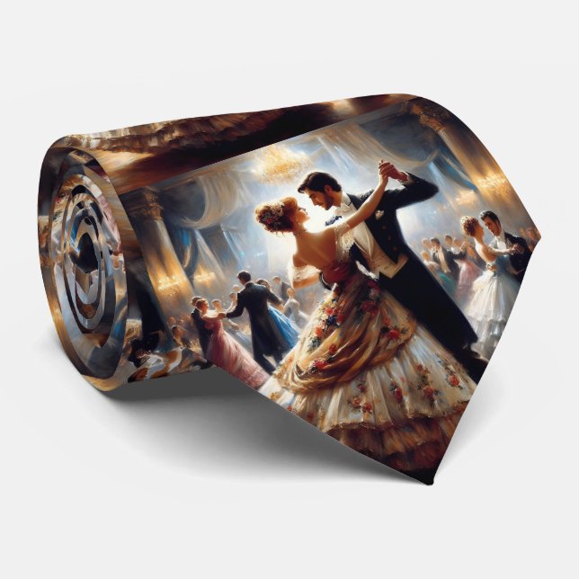 Cravate Ballroom Dancing Couples Danse Musique Band (Roulé)