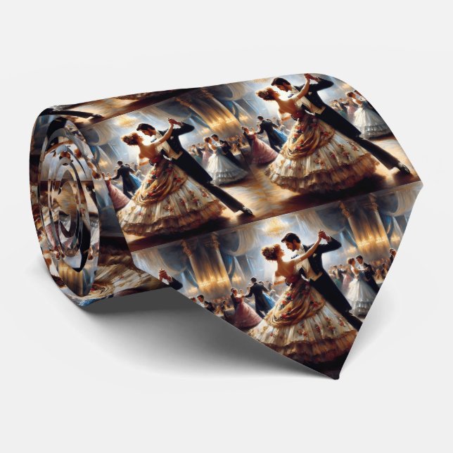 Cravate Ballroom Dancing Couples Danse Musique Band (Roulé)