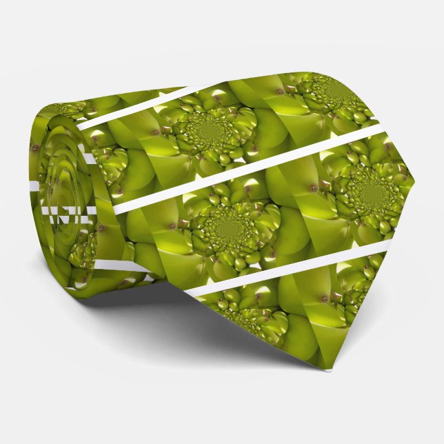 Cravate Banane verte Kaleidoscope Art Imprimer/Graphique (Roulé)