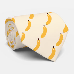 Cravate bananes jaunes