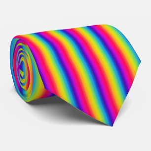 Cravate Bande arc-en-ciel